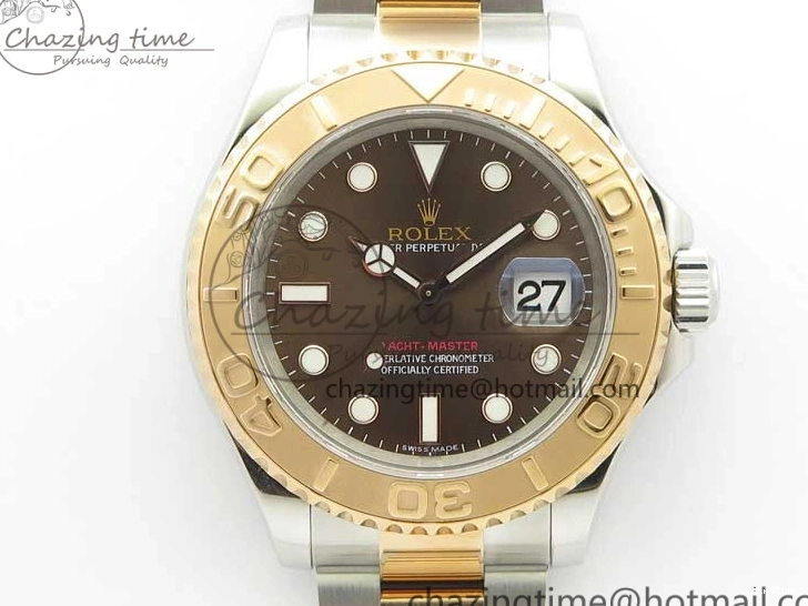 MiroTime 0522 Soft Yacht-Master 116621 ARF 1:1 Best Edition Brown Dial on SS RG Bracelet SH3135 V 3062